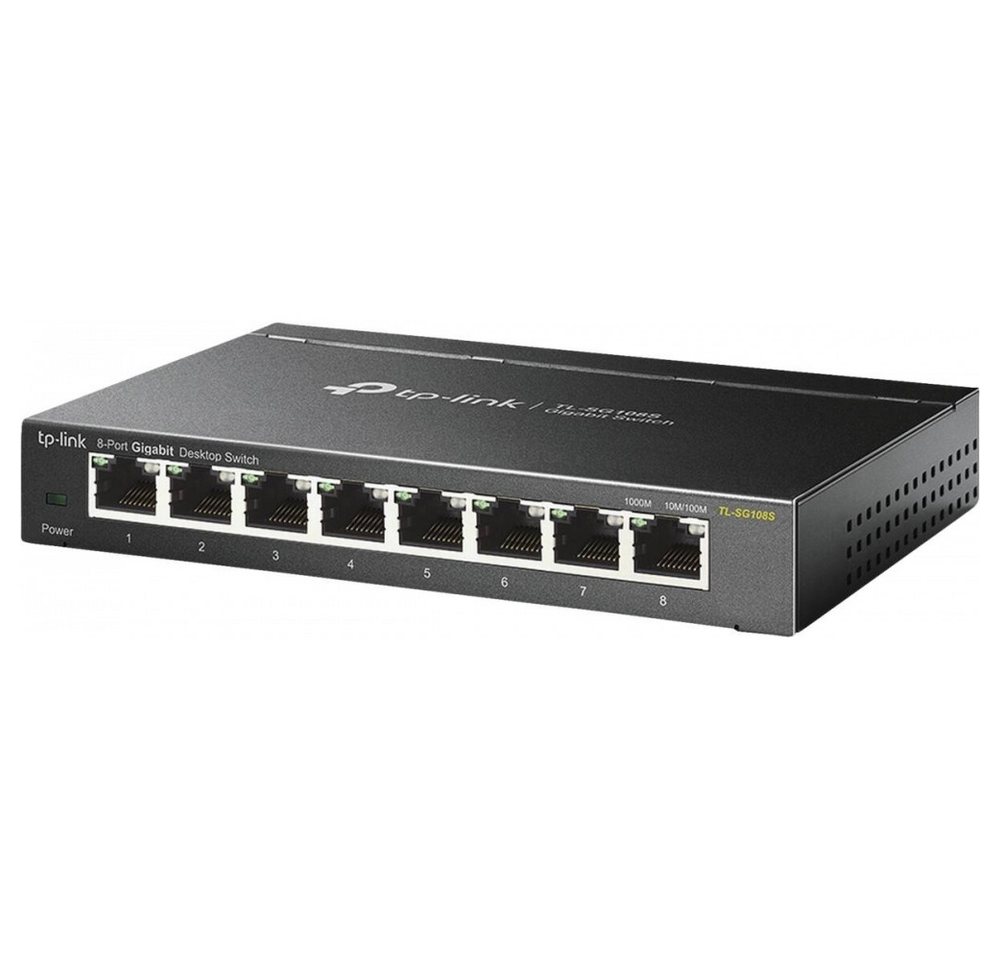 tp-link TP-Link TL-SG108S 8-Port-Gigabit-Switch Netzwerk-Switch. Netzwerk-Switch (Green Ethernet Technologie) von tp-link