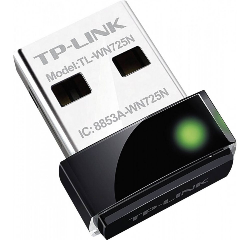 tp-link TP-Link TL-WN725N WLAN Nano USB Adapter 150 Mbit/s USB-Adapter USB 2.0 zu Kompakt, Kompakte Bauweise von tp-link