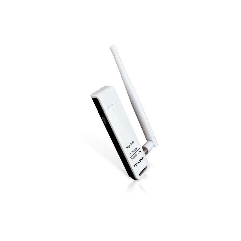 tp-link WLAN-Adapter TL-WN722N, Wireless-N-USB-Adapter, bis 150Mbit/s, Externe High-Gain-Antenne von tp-link