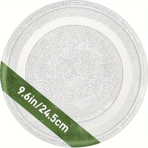 trabag Mikrowellenteller Glas 24,5 cm, Drehteller Glasteller mit 3 Fixierern, Mikrowelle Zubehör, Ersatz Drehteller für Mikrowelle Rund trabag Mikrowellenteller Glas 24,5 cm, Drehteller Glasteller mit 3 Fixierern, Mikrowelle Zubehör, Ersatz Drehteller für Mikrowelle Rund von trabag