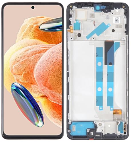 tradebit LCD-Display und Touchscreen, Ersatzbildschirm für Xiaomi Redmi Note 12 Pro 4G (OLED) mit Rahmen, Ers von tradebit
