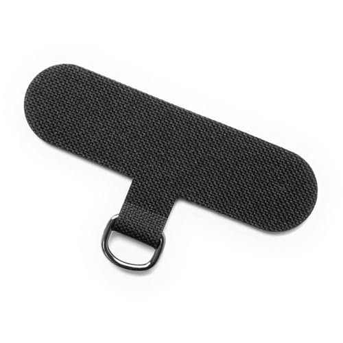 trage.band® Lanyard Pad: universelle Smartphone-Halterung zur Platzierung unter der Schutzhülle, schwarz von trage.band