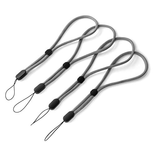 trage.band® Robustes verstellbares kurzes Handgelenk-Trageband, 4 St. grau von trage.band