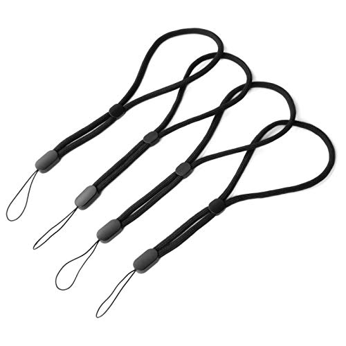 trage.band® Robustes verstellbares kurzes Handgelenk-Trageband, 4 St. schwarz von trage.band