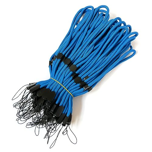 trage.band® Robustes verstellbares kurzes Handgelenk-Trageband, 50 St. blau von trage.band