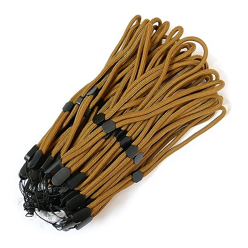 trage.band® Robustes verstellbares kurzes Handgelenk-Trageband, 50 St. Khaki von trage.band