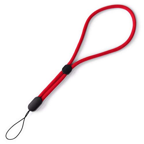 trage.band® Robustes verstellbares kurzes Handgelenk-Trageband, rot von trage.band