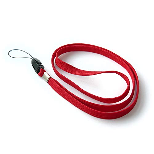 trage.band® Umhängeband/Trageband/Schlaufe mit Klickverschluss, 50 St. rot von trage.band