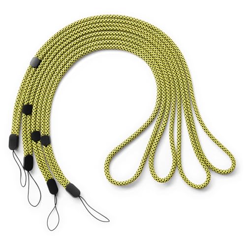 trage.band® langes verstellbares Trageband/Umhängeband, 4 St schwarz-gelb von trage.band