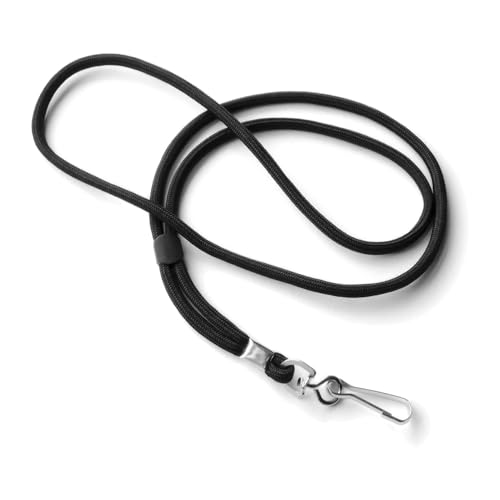 trage.band® langes verstellbares Trageband/Umhängeband mit Federhaken, schwarz von trage.band