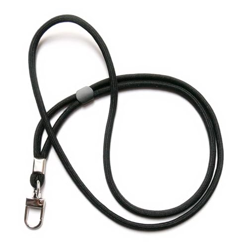 trage.band® langes verstellbares Trageband/Umhängeband mit Karabinerhaken, schwarz von trage.band