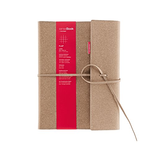 transotype senseBook FLAP Design Notizbuch refillable, large - ca. A4, kariert, weitere Varianten auswählbar, mit Klappe und Schnürung, edles Rinderleder transotype senseBook FLAP Design Notizbuch refillable, large - ca. A4, kariert, weitere Varianten auswählbar, mit Klappe und Schnürung, edles Rinderleder von transotype