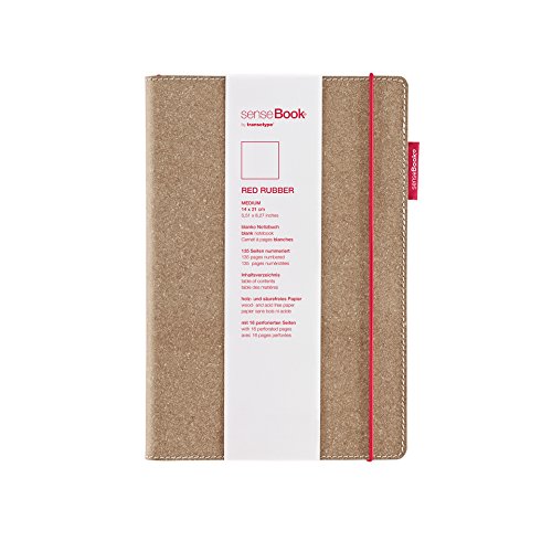 transotype senseBook RED RUBBER Design Notizbuch, medium - ca. A5, blanko, weitere Varianten auswählbar, mit rotem Gummiband, edles Rinderleder transotype senseBook RED RUBBER Design Notizbuch, medium - ca. A5, blanko, weitere Varianten auswählbar, mit rotem Gummiband, edles Rinderleder von transotype