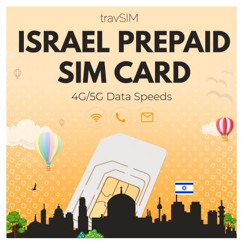 travSIM Israel SIM Karte | 10GB Mobile Daten bei 4G/5G Geschwindigkeiten | SIM Karte für Israel funktioniert in iOS & Android Geräten | Der Plan der Israel SIM Karte ist 30 Tage gültig von travSIM