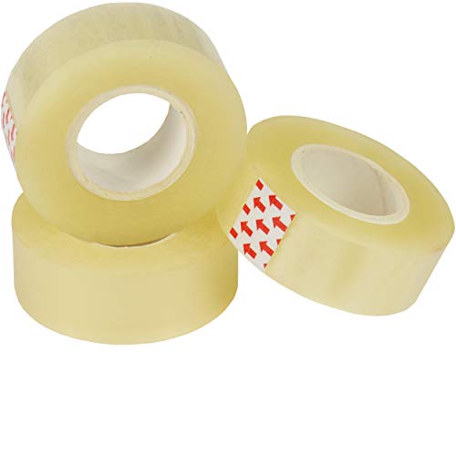 trendmarkt24 Klebeflimband transparent 18mm x 33m Klebe-Rollen 3er Set 99m Klebefilm von trendmarkt24