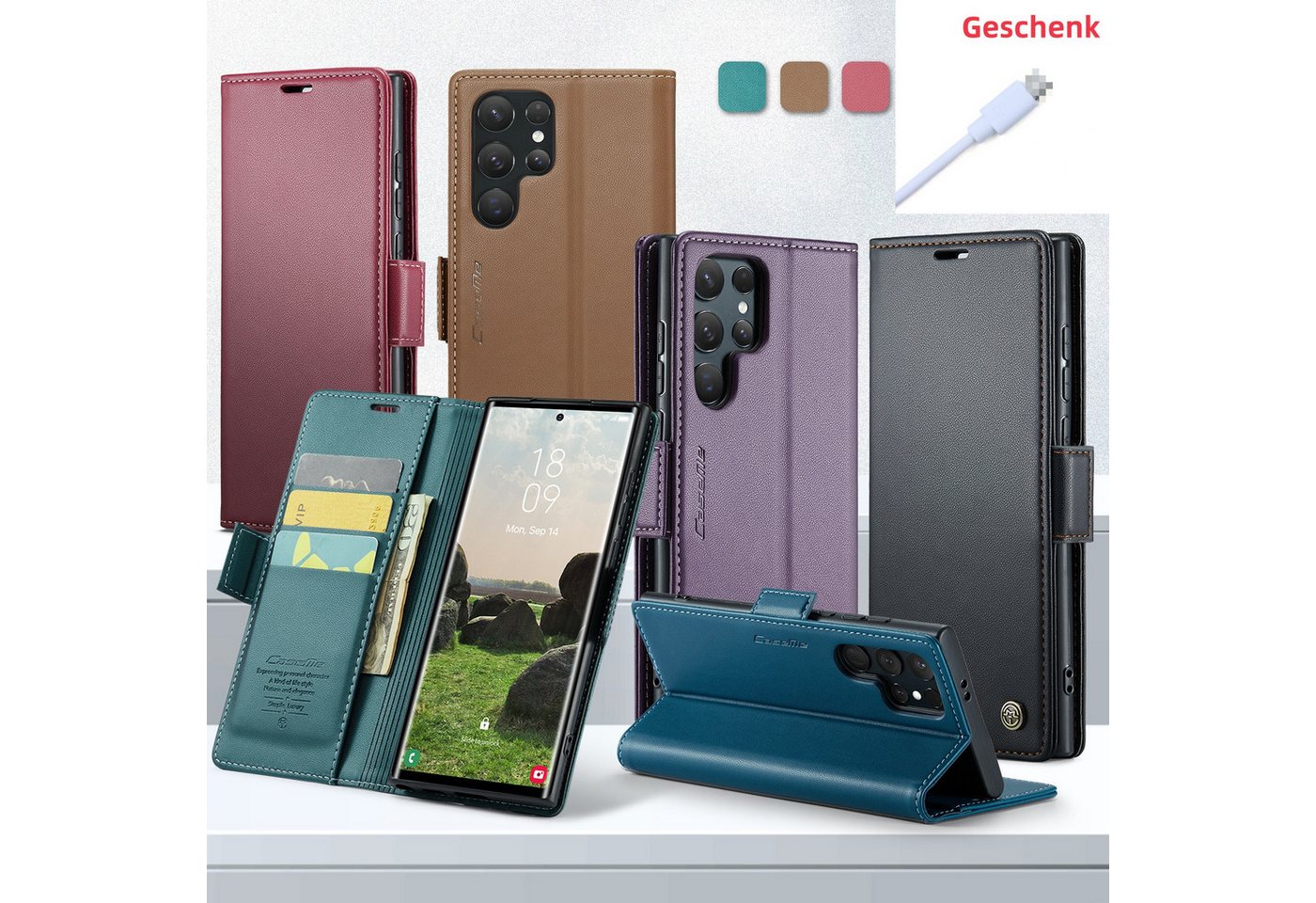 trends for living Handyhülle Anti-Diebstahl Bürste Handy Hülle für Samsung S20 FE S20 Ultra Plus trends for living Handyhülle Anti-Diebstahl Bürste Handy Hülle für Samsung S20 FE S20 Ultra Plus von trends for living