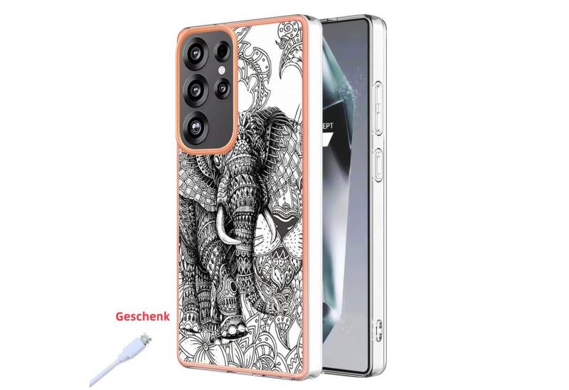trends for living Handyhülle Elefant Handy Hülle für Samsung S25 FE S24 Ultra S23 + S20 Plus Case von trends for living
