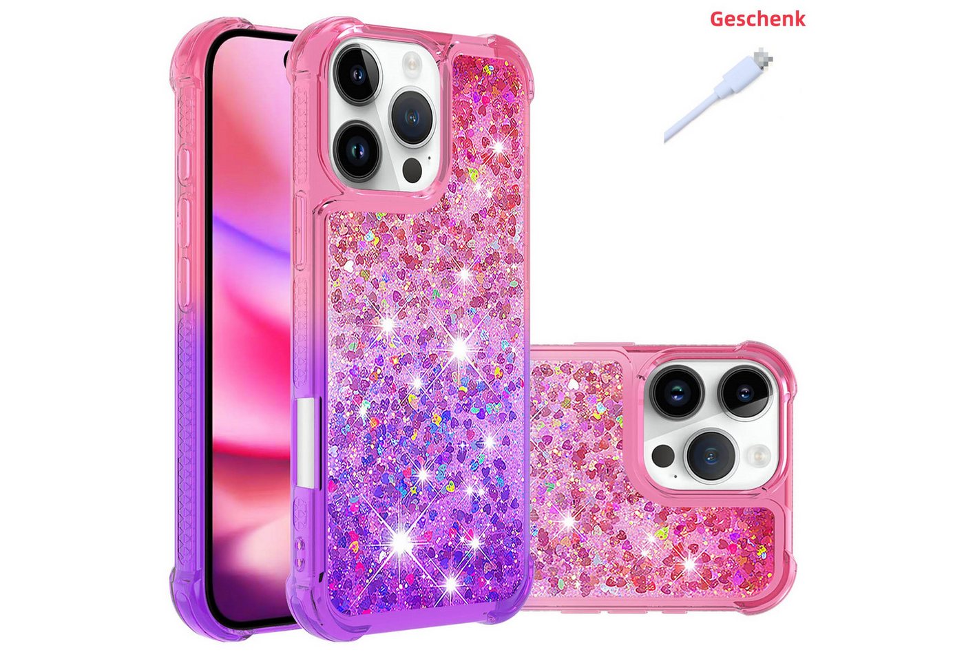 trends for living Handyhülle Glitzer Handy Hülle Case für iPhone X XS 12 13 14 15 16 Pro Max Plus trends for living Handyhülle Glitzer Handy Hülle Case für iPhone X XS 12 13 14 15 16 Pro Max Plus von trends for living