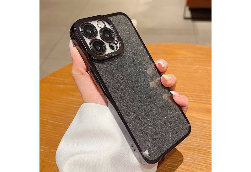 trends for living Handyhülle Glitzer Handyhülle Hülle für iPhone 15 Pro Plus Max Handy Cover Case von trends for living