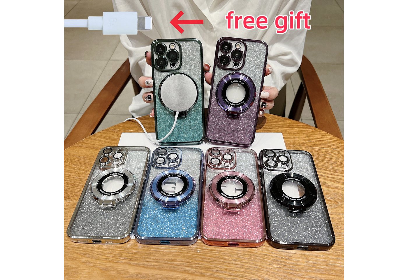 trends for living Handyhülle Glitzer Handyhülle für iPhone 11 Pro Max Kamera Schutz Hülle Magsafe trends for living Handyhülle Glitzer Handyhülle für iPhone 11 Pro Max Kamera Schutz Hülle Magsafe von trends for living