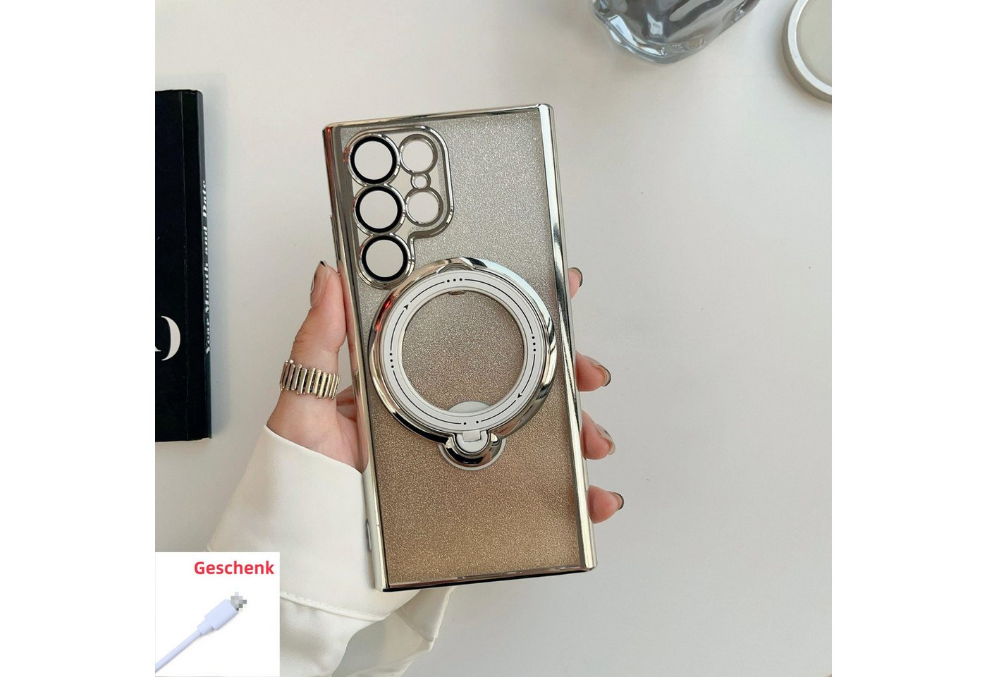 trends for living Handyhülle Glitzer Hülle Mit Ständer für Sumsung A32 A52 A13 A14 A54 Kamera trends for living Handyhülle Glitzer Hülle Mit Ständer für Sumsung A32 A52 A13 A14 A54 Kamera von trends for living