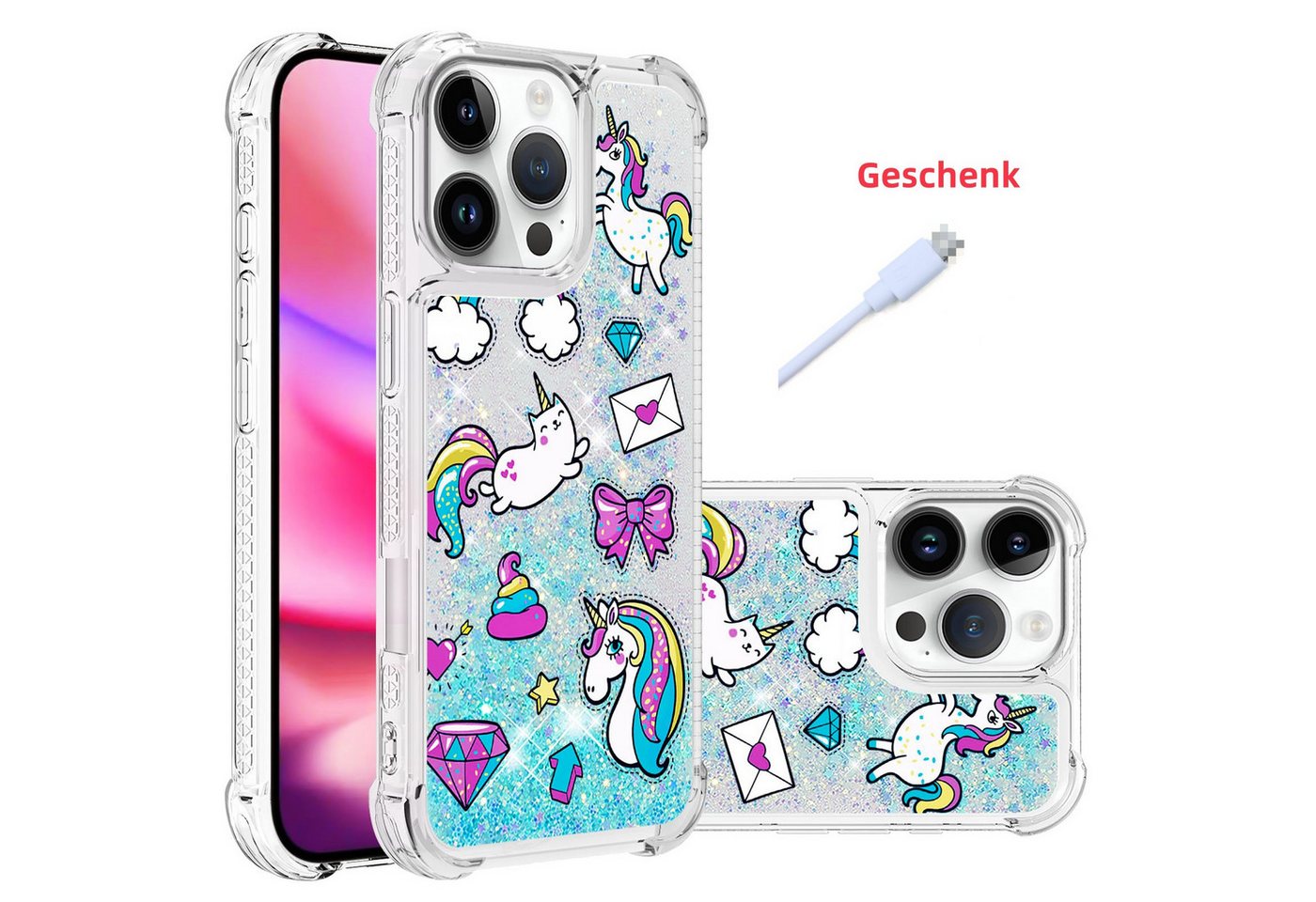 trends for living Handyhülle Glitzer Treibsand Hülle für iPhone X XS 12 13 14 15 16 Pro Max Plus trends for living Handyhülle Glitzer Treibsand Hülle für iPhone X XS 12 13 14 15 16 Pro Max Plus von trends for living