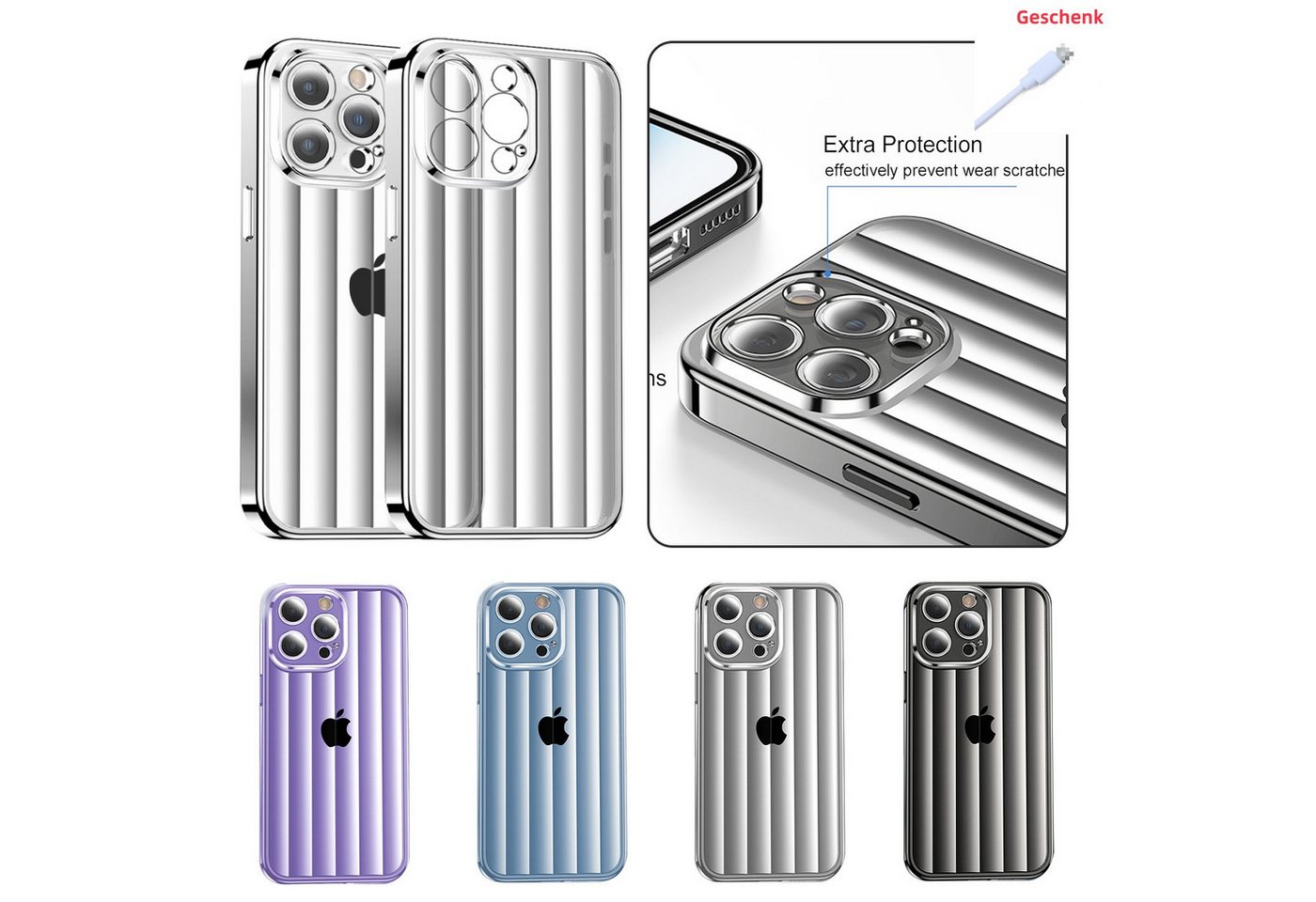 trends for living Handyhülle Halbtransparent Hülle für iPhone 13 14 15 Pro Max Atmungsaktiv Cover trends for living Handyhülle Halbtransparent Hülle für iPhone 13 14 15 Pro Max Atmungsaktiv Cover von trends for living