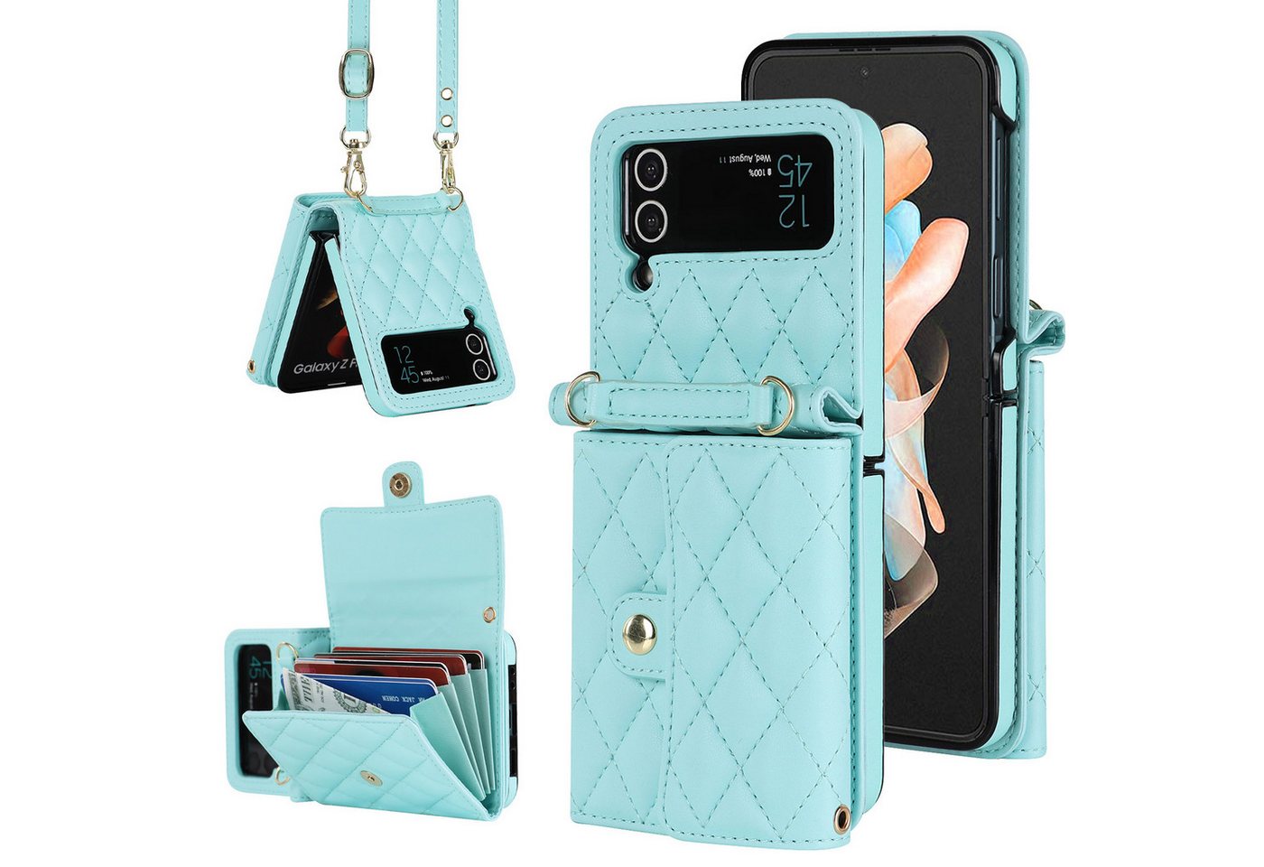 trends for living Handyhülle Handy Tasche Leder Wallet Schutz Hülle Für Samsung Galaxy Z FLIP 6 5 4 trends for living Handyhülle Handy Tasche Leder Wallet Schutz Hülle Für Samsung Galaxy Z FLIP 6 5 4 von trends for living