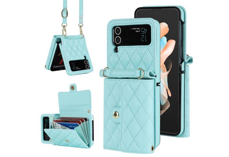 trends for living Handyhülle Handy Tasche Leder Wallet Schutz Hülle Für Samsung Galaxy Z FLIP 6 5 4 von trends for living