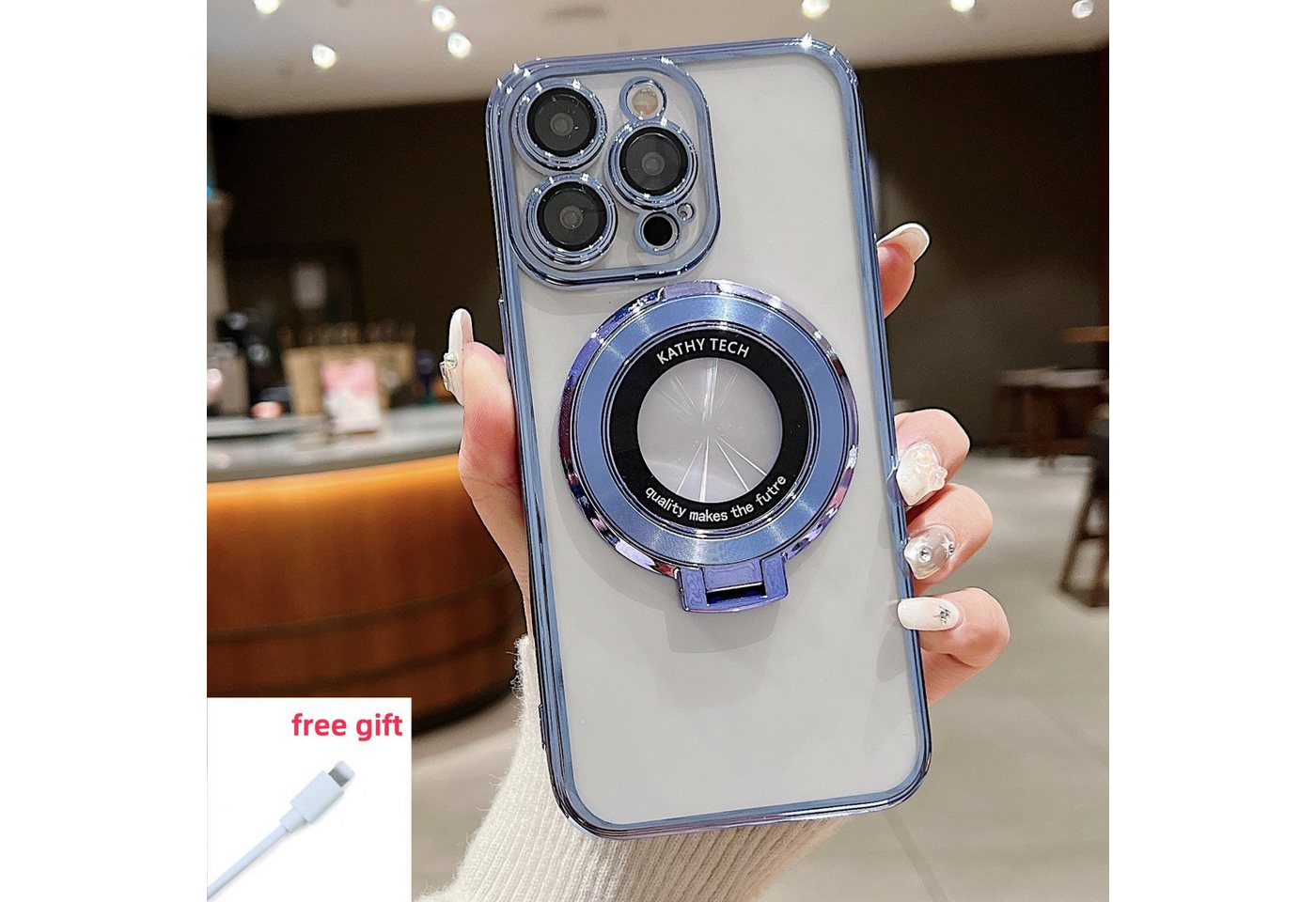 trends for living Handyhülle Hülle Mit Ständer für iPhone 7/8 plus Magsafe Kameraschutz Case Cover trends for living Handyhülle Hülle Mit Ständer für iPhone 7/8 plus Magsafe Kameraschutz Case Cover von trends for living