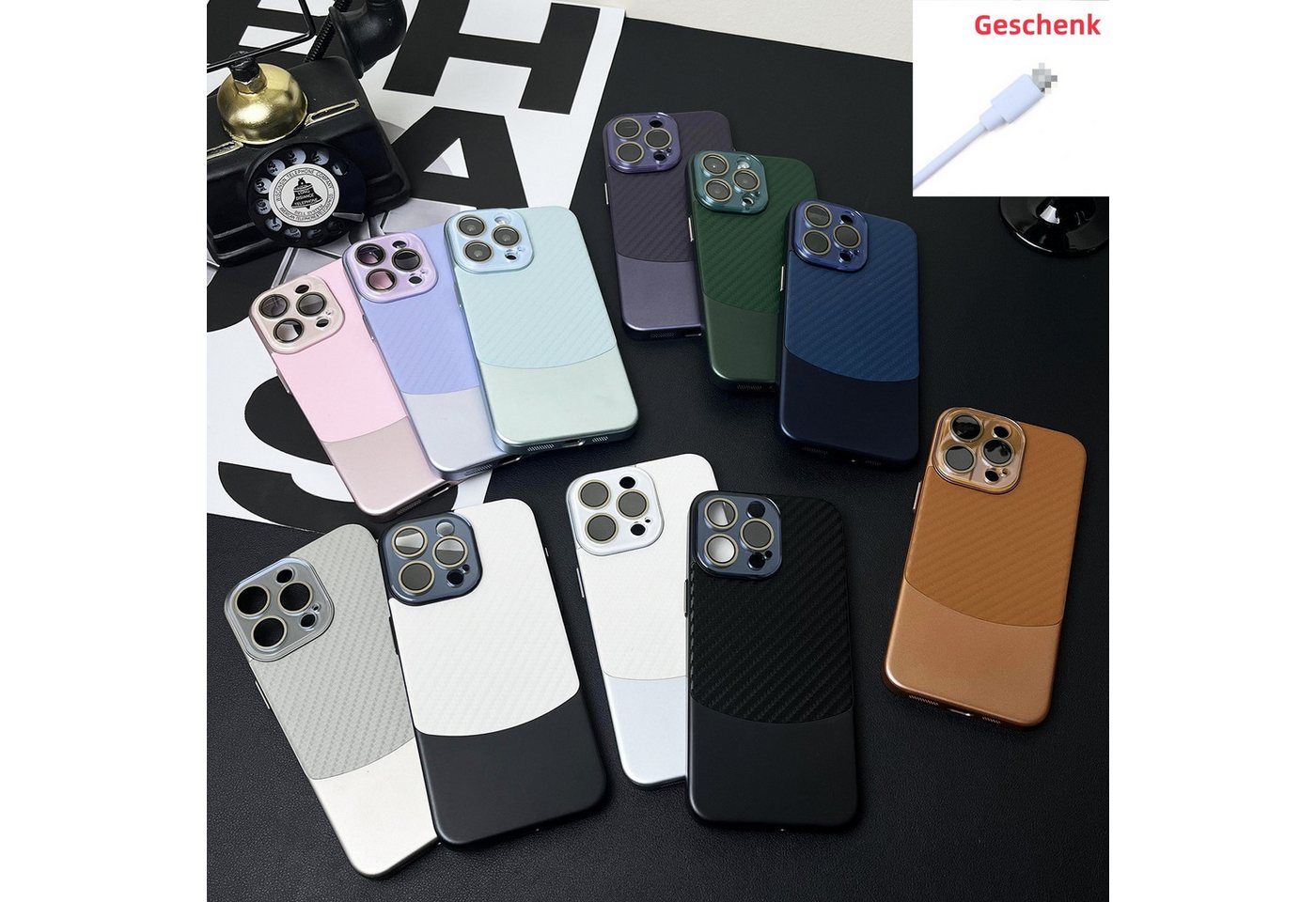 trends for living Handyhülle Hülle für iPhone 13 14 15 Pro Max Plus Handy Case Cover Kamera Bumper trends for living Handyhülle Hülle für iPhone 13 14 15 Pro Max Plus Handy Case Cover Kamera Bumper von trends for living