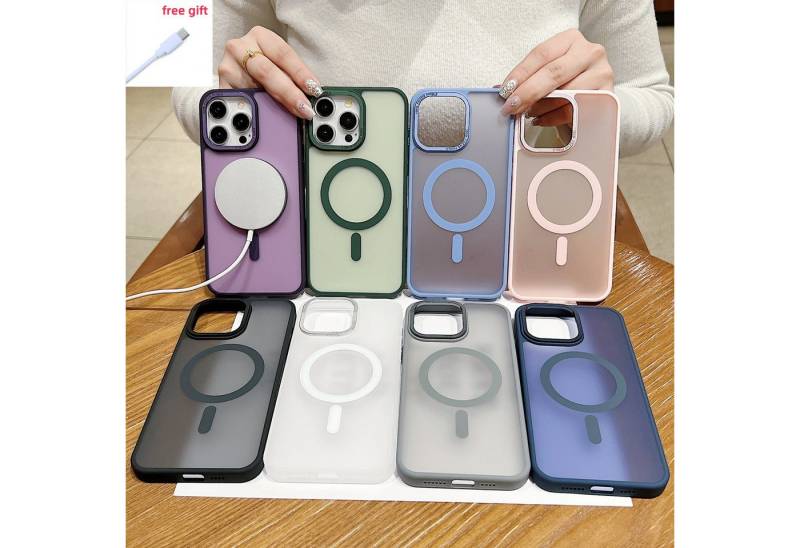 trends for living Handyhülle Hülle für iPhone 15 Pro Plus Max Handy Schutz Case Magsafe von trends for living