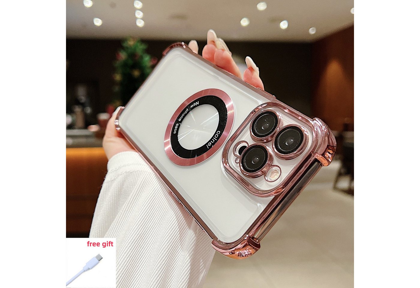 trends for living Handyhülle Hülle für iPhone 16 Pro Max Plus Kamera Schutz Magsafe Fallschutz trends for living Handyhülle Hülle für iPhone 16 Pro Max Plus Kamera Schutz Magsafe Fallschutz von trends for living