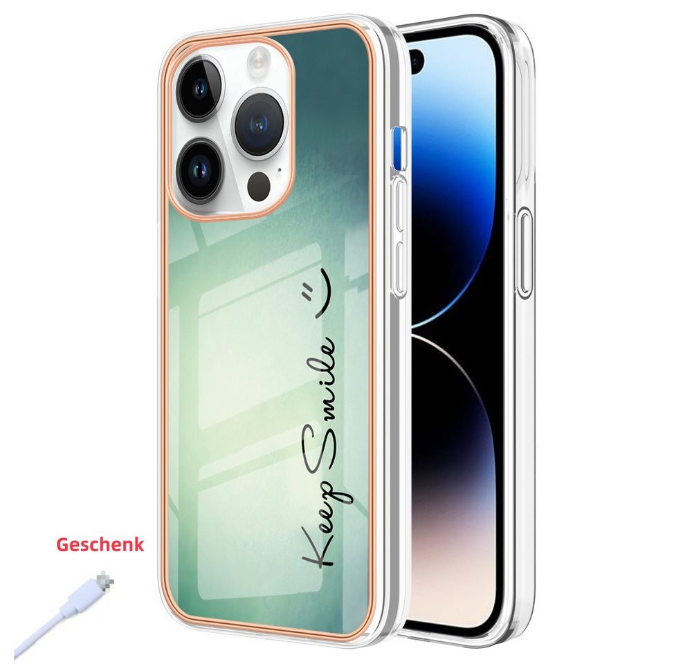 trends for living Handyhülle Lächeln Handy Hülle für iPhone X XS 12 13 14 15 16 Pro Max Plus Cover trends for living Handyhülle Lächeln Handy Hülle für iPhone X XS 12 13 14 15 16 Pro Max Plus Cover von trends for living