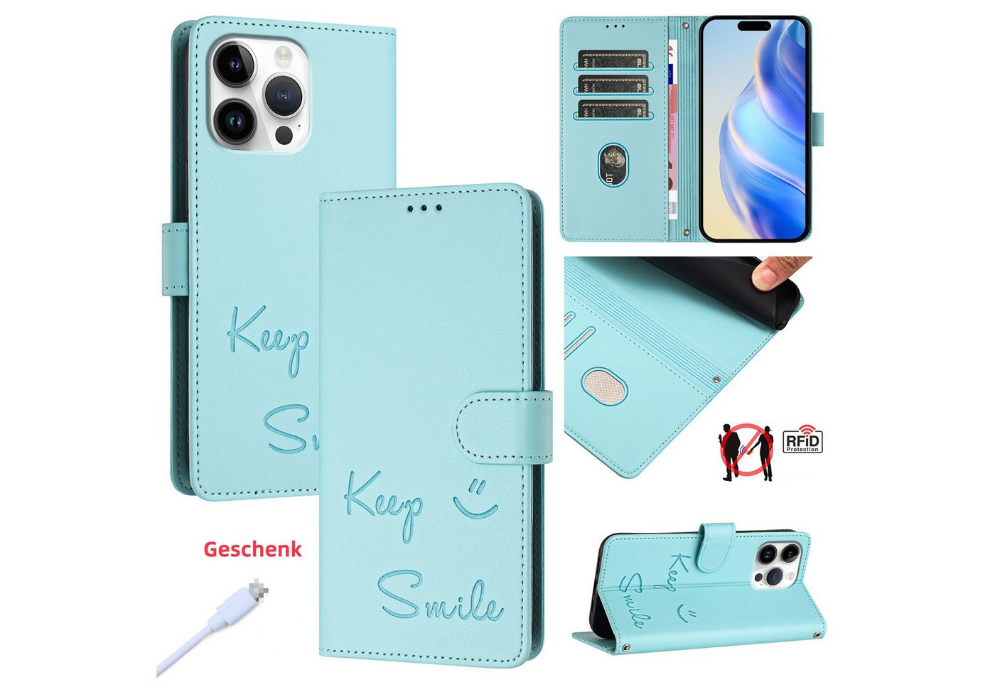 trends for living Handyhülle Lächeln Leder Hülle Case ür iPhone X XS 12 13 14 15 16 Pro Max Plus trends for living Handyhülle Lächeln Leder Hülle Case ür iPhone X XS 12 13 14 15 16 Pro Max Plus von trends for living