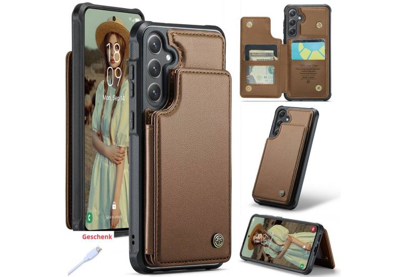 trends for living Handyhülle Leder Case Hülle Schutz für Samsung S23 FE S23 Ultra S23Plus S23 von trends for living