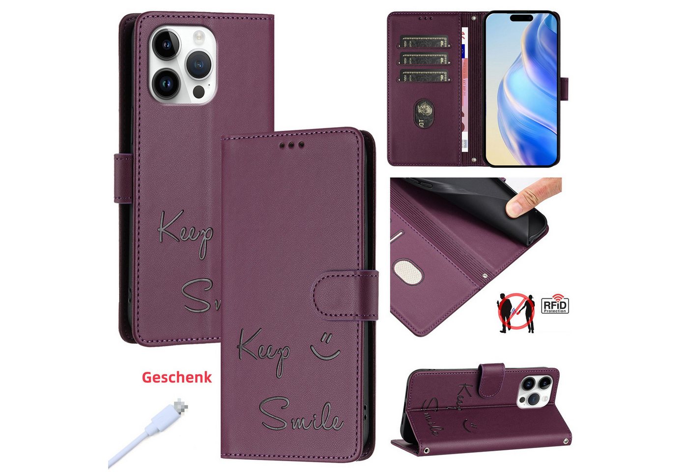 trends for living Handyhülle Leder Handy Hülle Case für iPhone X XS 12 13 14 15 16 Pro Max Plus trends for living Handyhülle Leder Handy Hülle Case für iPhone X XS 12 13 14 15 16 Pro Max Plus von trends for living