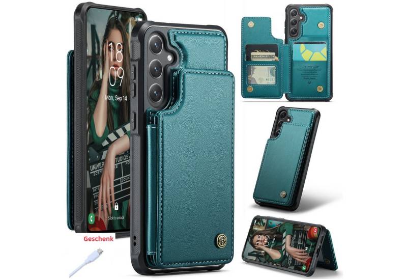trends for living Handyhülle Leder Handy Hülle Schutz Case für Samsung S20 FE Ultra Plus TPU von trends for living
