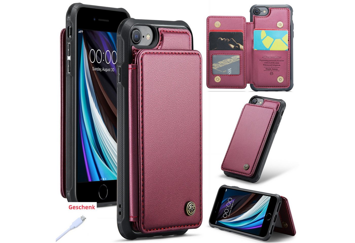 trends for living Handyhülle Leder Handy Hülle Schutz Case für iPhone 14 Pro Max 14 Plus 14 Pro trends for living Handyhülle Leder Handy Hülle Schutz Case für iPhone 14 Pro Max 14 Plus 14 Pro von trends for living