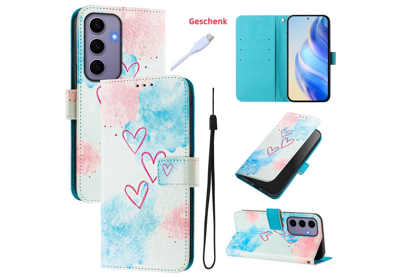 trends for living Handyhülle Leder Hülle für Samsung Galaxy S20 S21 S22 S23 S24 S25 FE + Ultra Plus trends for living Handyhülle Leder Hülle für Samsung Galaxy S20 S21 S22 S23 S24 S25 FE + Ultra Plus von trends for living