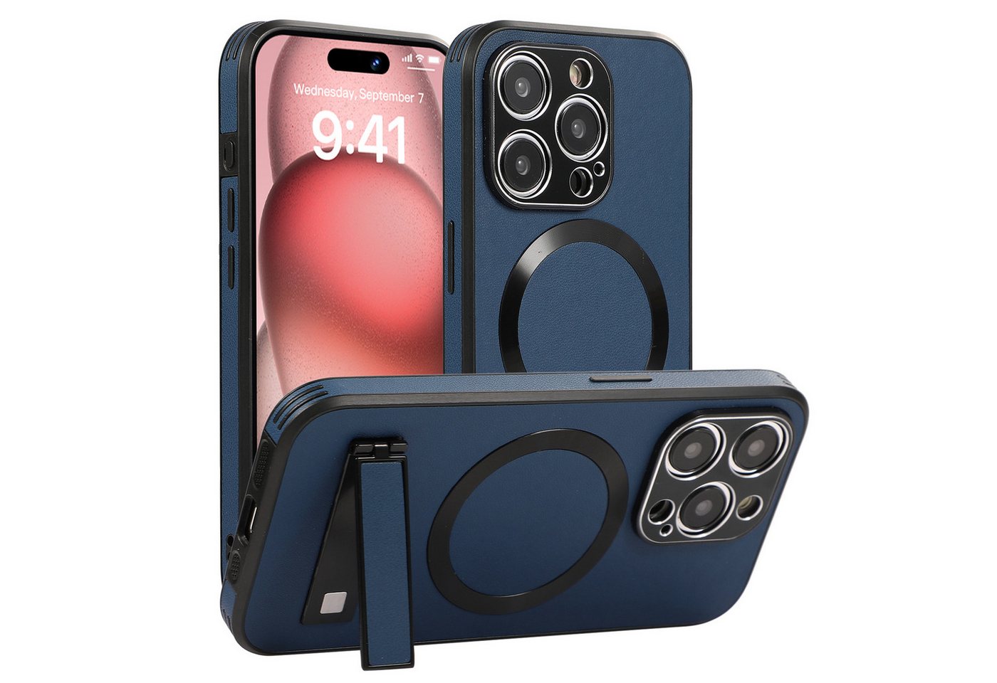 trends for living Handyhülle Leder Hülle für iPhone 14 Pro Max Plus Magsafe Ständer Handy Cover trends for living Handyhülle Leder Hülle für iPhone 14 Pro Max Plus Magsafe Ständer Handy Cover von trends for living
