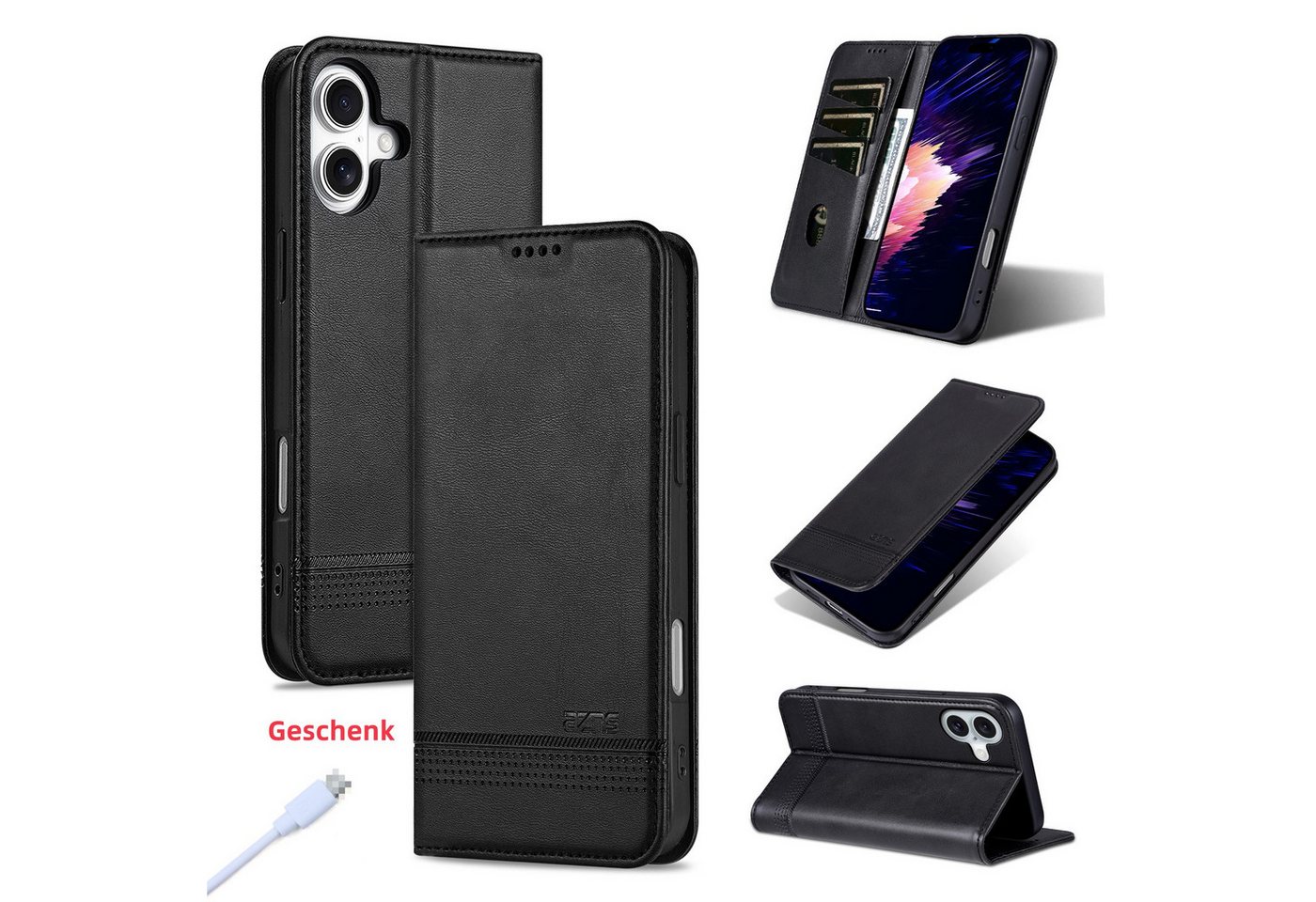 trends for living Handyhülle Leder Magnetisch Hülle Cover Case für iPhone 8 SE 4 3 2 trends for living Handyhülle Leder Magnetisch Hülle Cover Case für iPhone 8 SE 4 3 2 von trends for living