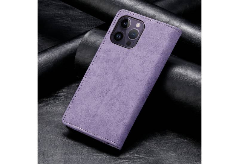 trends for living Handyhülle Leder Ständer Hülle für iPhone 13 Pro Plus Wallet-Stil Handy Cover von trends for living