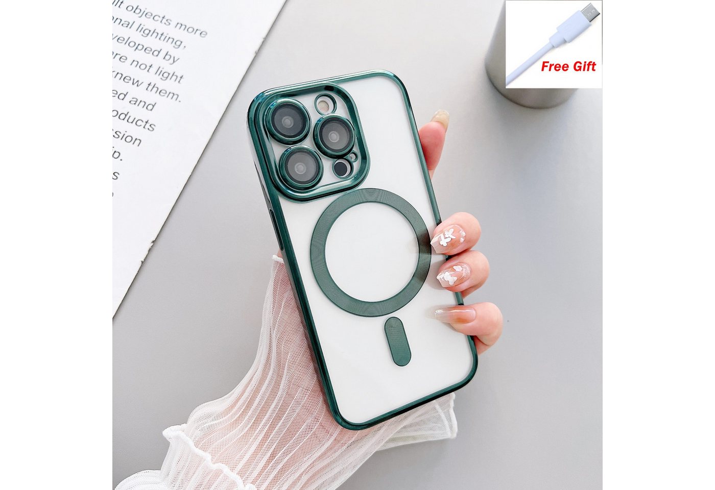 trends for living Handyhülle Magsafe Hülle Für iPhone 16 Pro Max Schocksicher Silikon Bumpper Case trends for living Handyhülle Magsafe Hülle Für iPhone 16 Pro Max Schocksicher Silikon Bumpper Case von trends for living