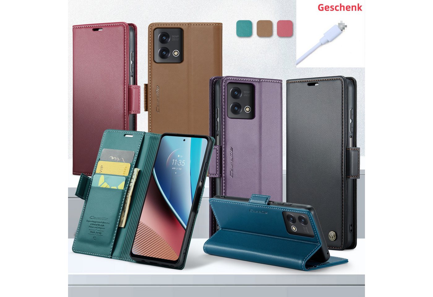 trends for living Handyhülle Magsafe Leder Handy Hülle für Moto G Stylus Tasche Cover Case TPU trends for living Handyhülle Magsafe Leder Handy Hülle für Moto G Stylus Tasche Cover Case TPU von trends for living