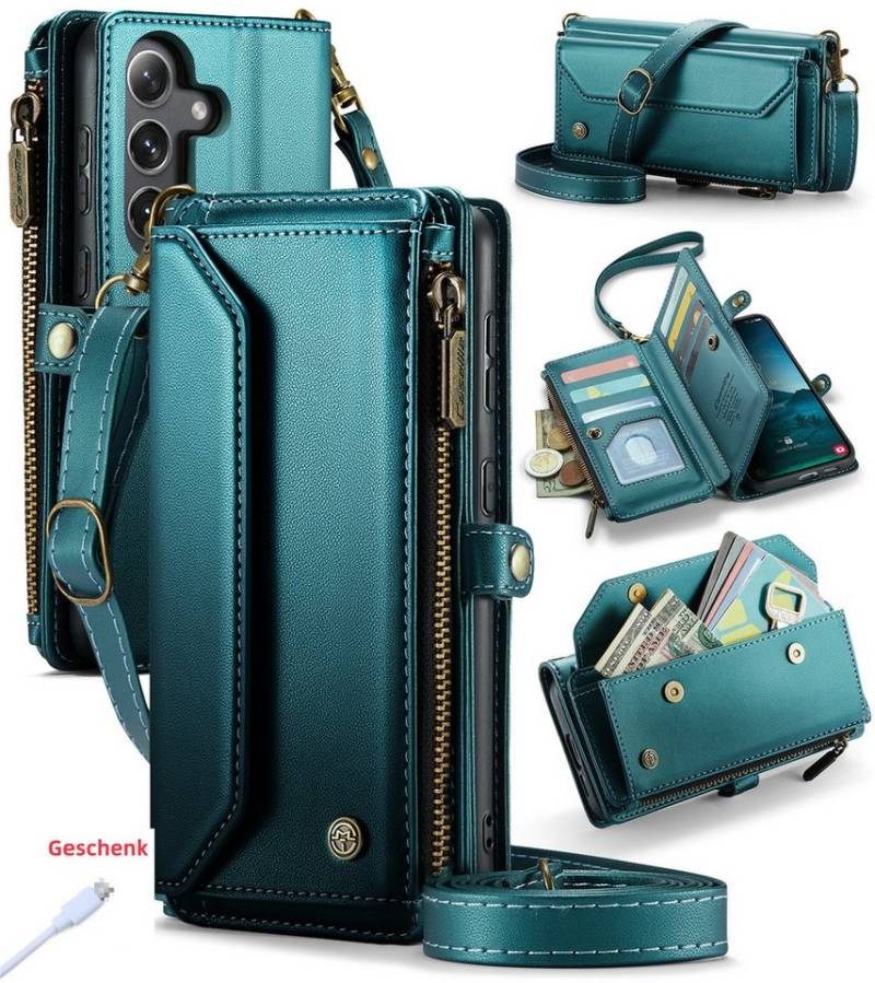 trends for living Handyhülle Magsafe Schultergur Leder Case Hülle für Samsung S20 FE Ultra Plus von trends for living