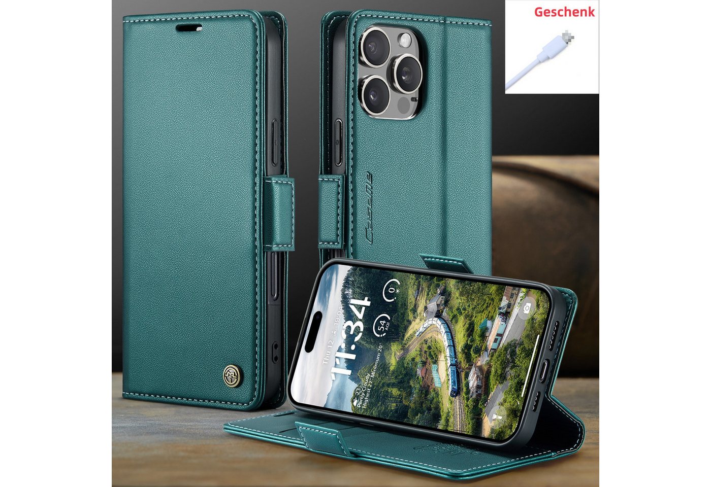 trends for living Handyhülle Schnalle Anti-Diebstahl Bürste Case Hülle für iphone 14 Pro Max Plus trends for living Handyhülle Schnalle Anti-Diebstahl Bürste Case Hülle für iphone 14 Pro Max Plus von trends for living