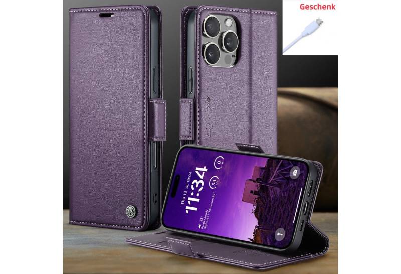 trends for living Handyhülle Schnalle Anti-Diebstahl Bürste Handy Hülle für iphone 13 Pro Max Mini von trends for living
