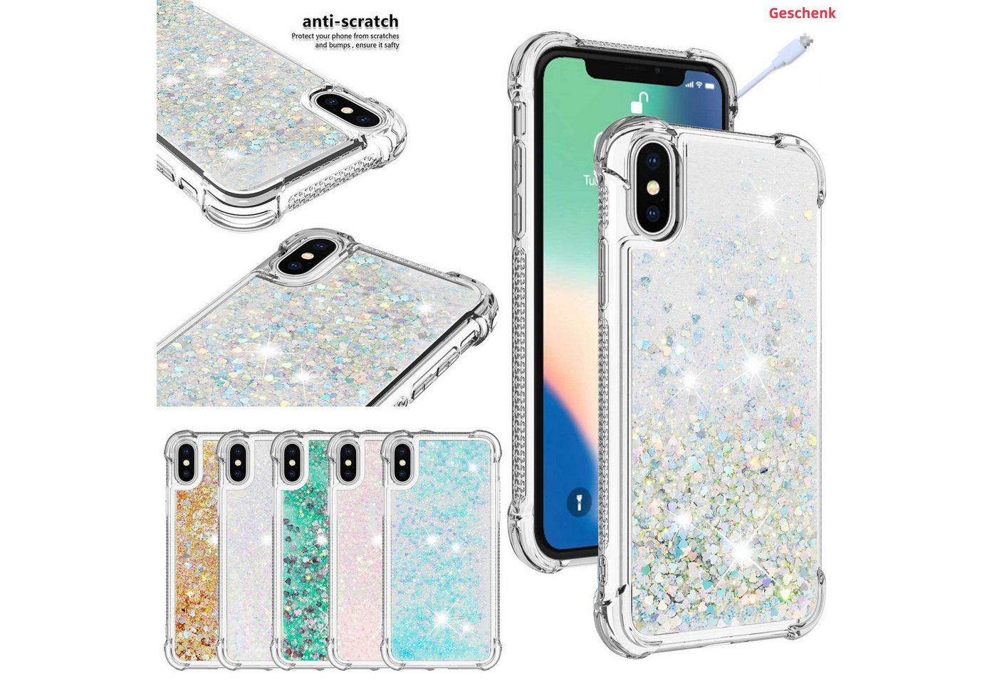 trends for living Handyhülle Treibsand Glitzer Hülle Cover iPhone X XS 12 13 14 15 16 Pro Max Plus trends for living Handyhülle Treibsand Glitzer Hülle Cover iPhone X XS 12 13 14 15 16 Pro Max Plus von trends for living