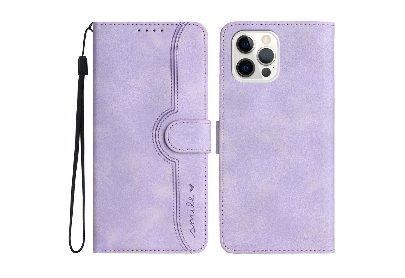 trends for living Handyhülle Wallet-Stil Hülle für iPhone 13 Pro Plus Ständer Leder Handy Cover trends for living Handyhülle Wallet-Stil Hülle für iPhone 13 Pro Plus Ständer Leder Handy Cover von trends for living